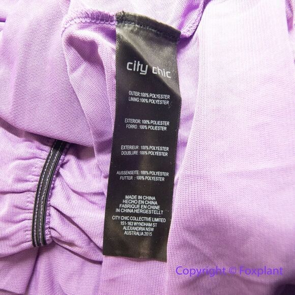 New! City Chic Wild Dobby Dress  lilac purple,  women plus‎ size 18 - Picture 15 of 16